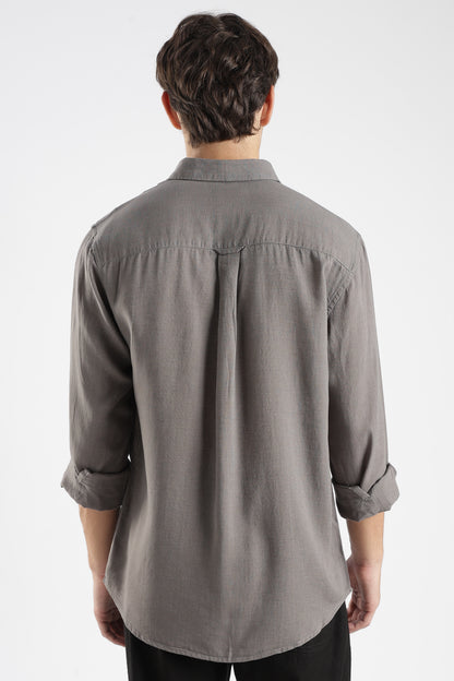 Grey Linen  Shirt
