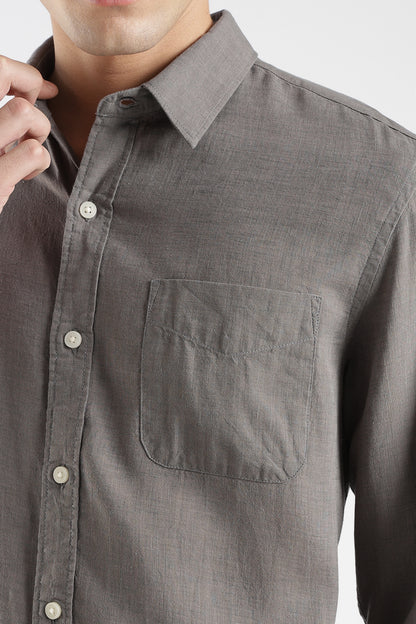 Grey Linen  Shirt
