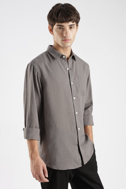Grey Linen  Shirt