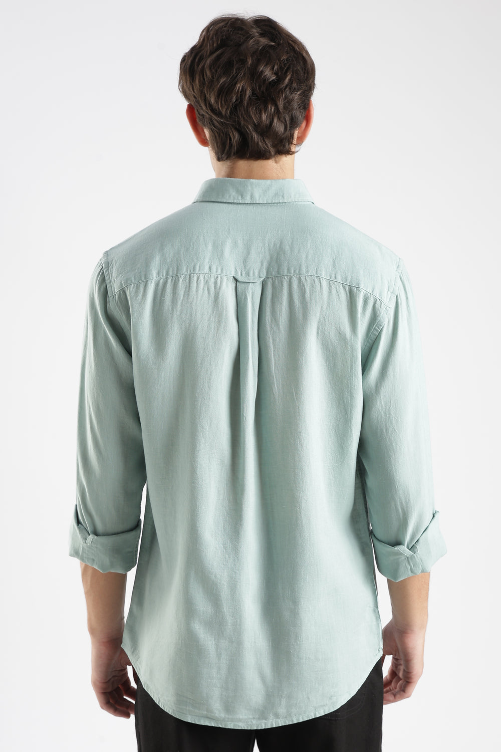 Men’s Premium Mint Green Linen Casual Shirt