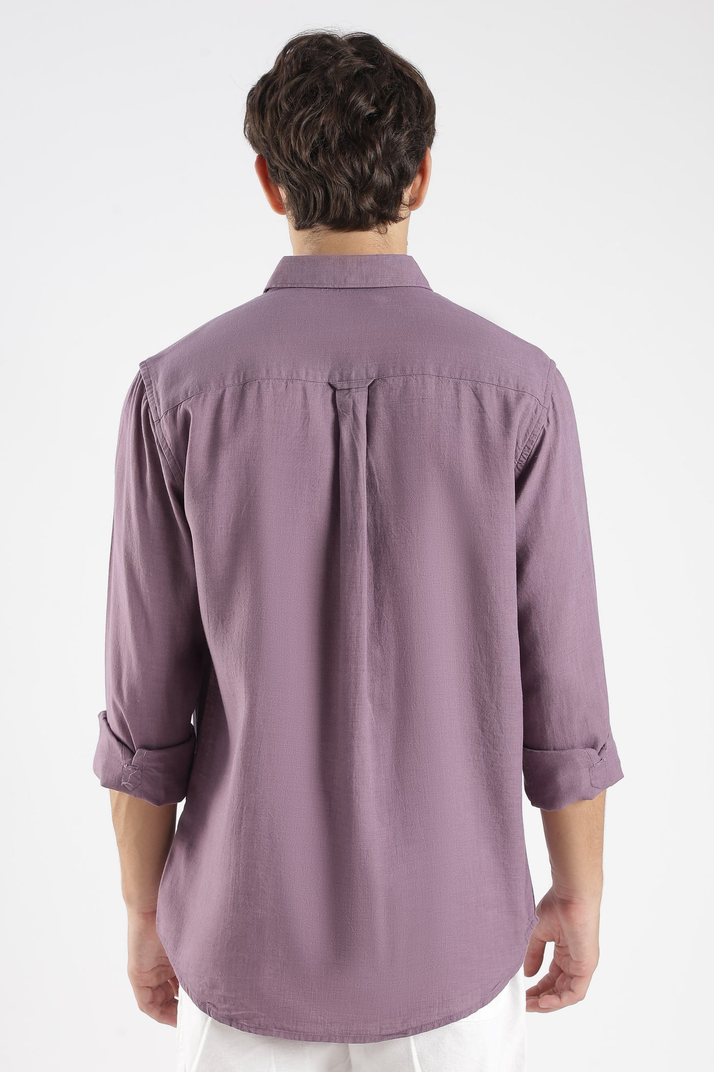 Men’s Premium Dusty Purple Linen Casual Shirt