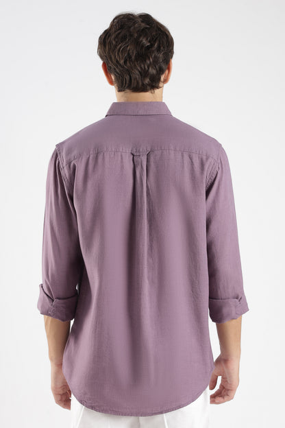 Dusty Purple Linen  Shirt