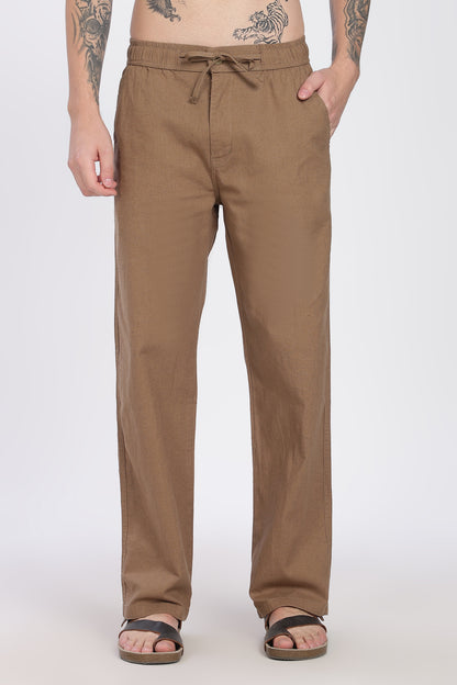 Brown Linen Pant