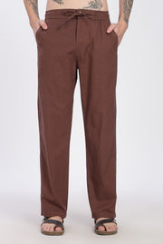 Cofee Brown Linen Pant