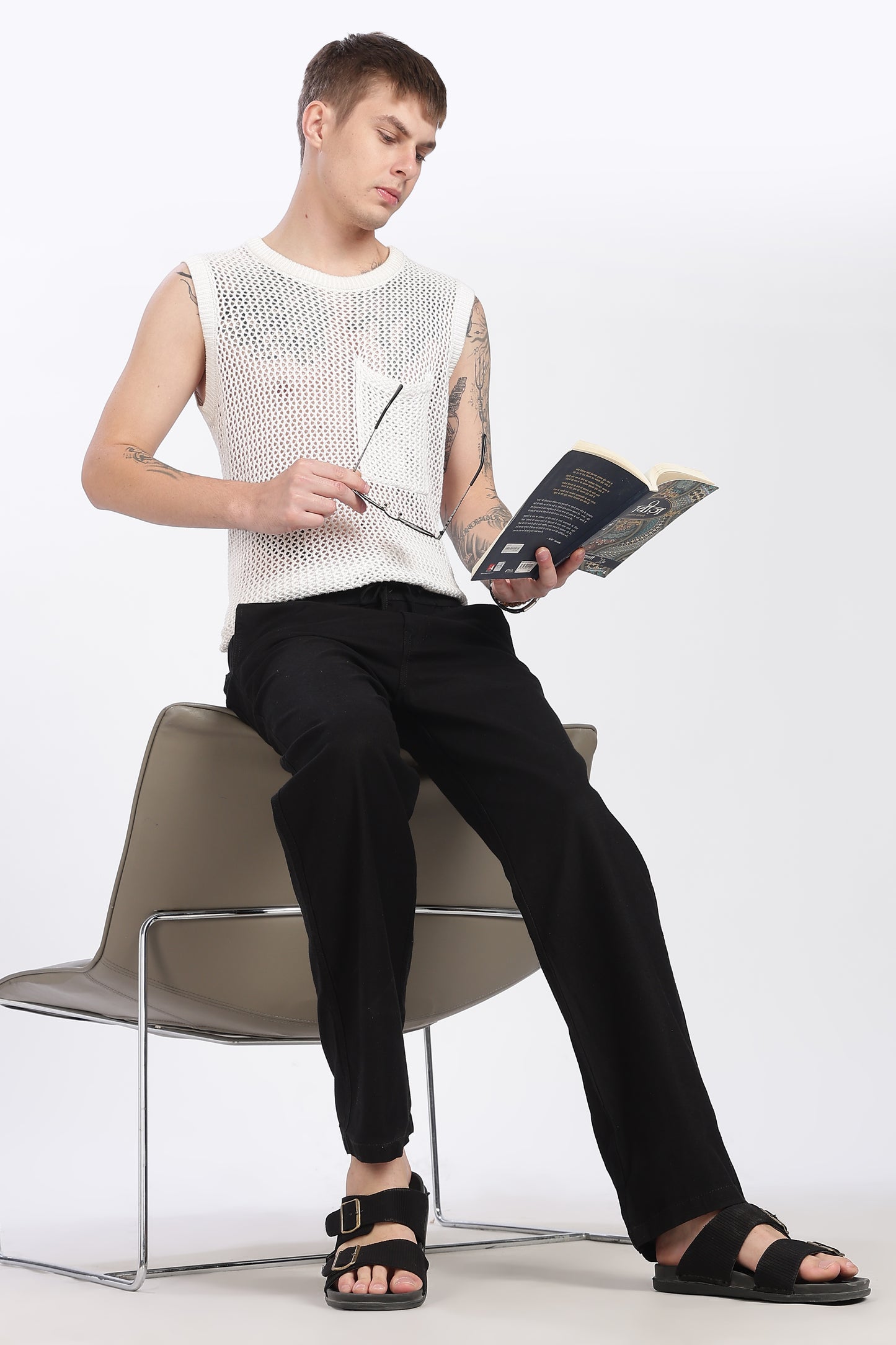 Black Linen Pant