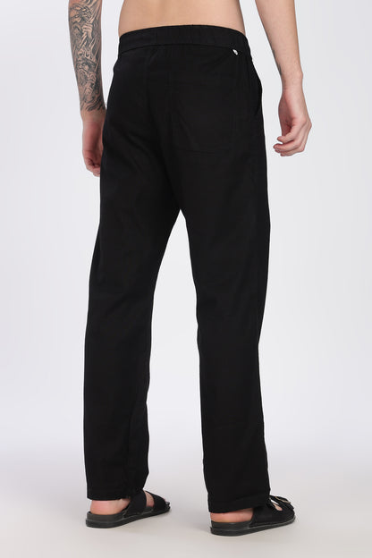 Black Linen Pant