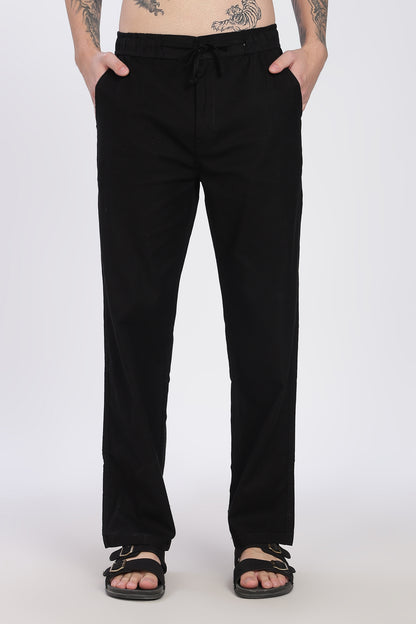 Black Linen Pant