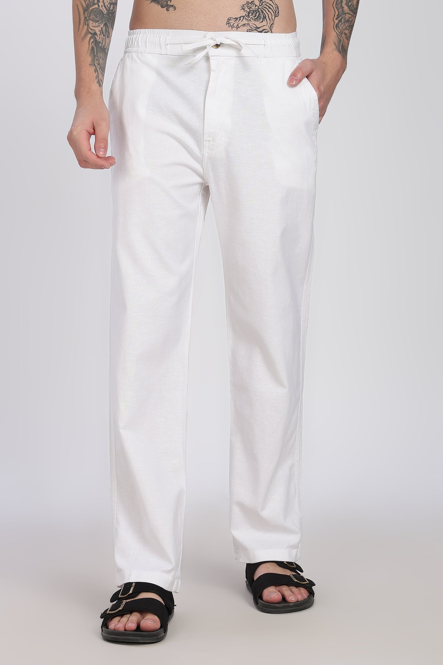 White Linen Pant
