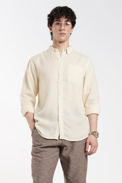 Light  Cream linen  Shirt