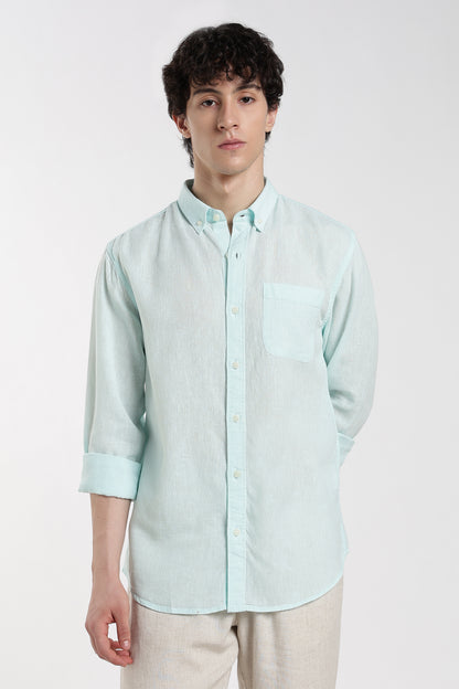Light Mint Linen Shirt