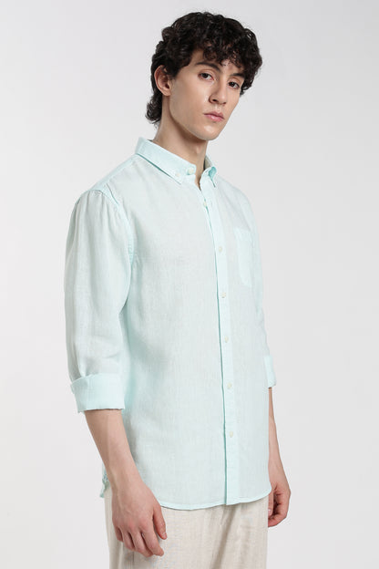 Light Mint Linen Shirt